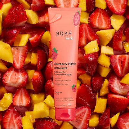 Boka Fluoride Free Toothpaste Nano Hydroxyapatite Toothpaste - Strawberry Mango Flavor, 4 oz 1Pk