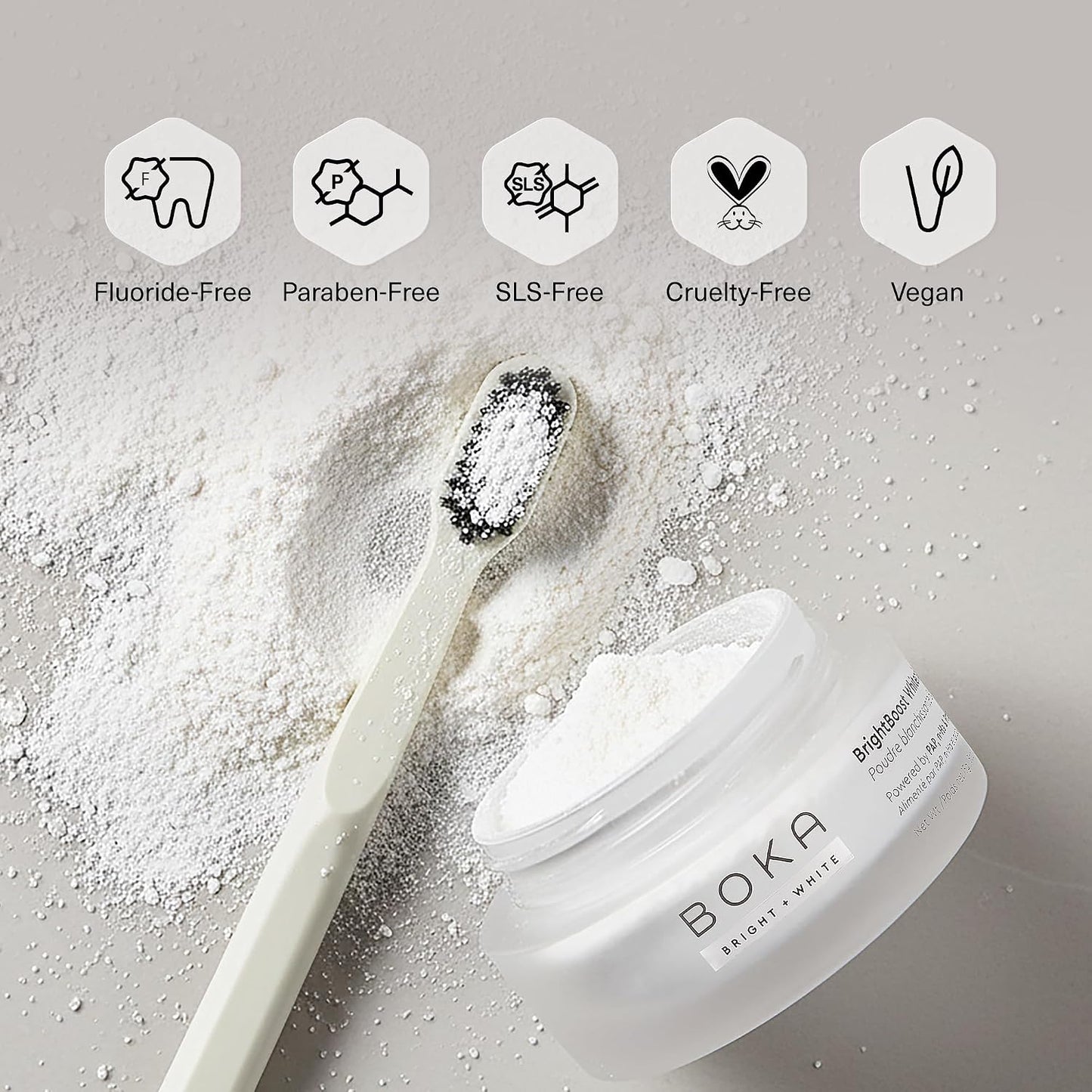 Boka Teeth Whitening Powder - Nano Hydroxyapatite, Appropriate for Sensitive Teeth, Whitening..
