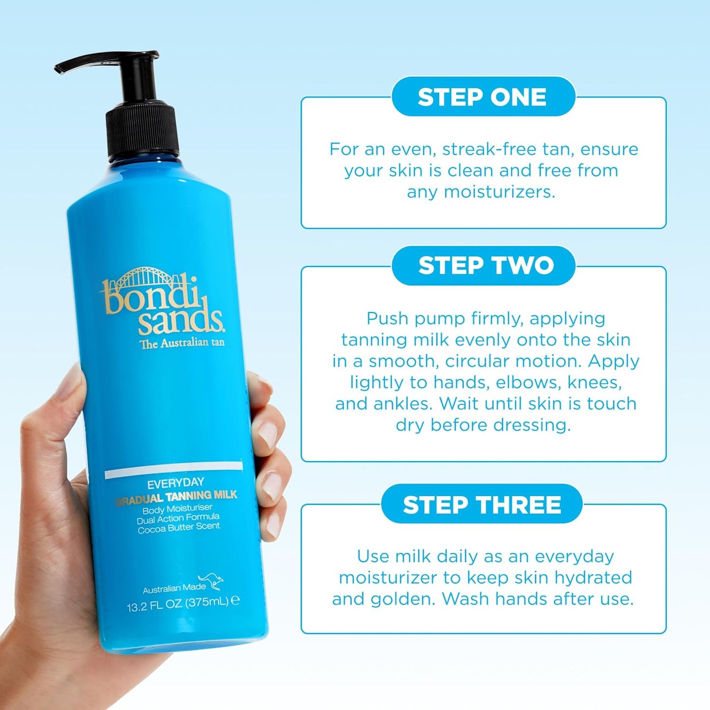 Bondi Sands Everyday Gradual Tanning Milk | Long-Lasting, Tanning Body Moisturizer Enriched..
