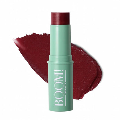 Boomstick Color® All-in-One Cream Blush for Cheeks, Eyes &amp; Lips, Berry | Long Wearing, Blendable Makeup Stick for Mature Skin..