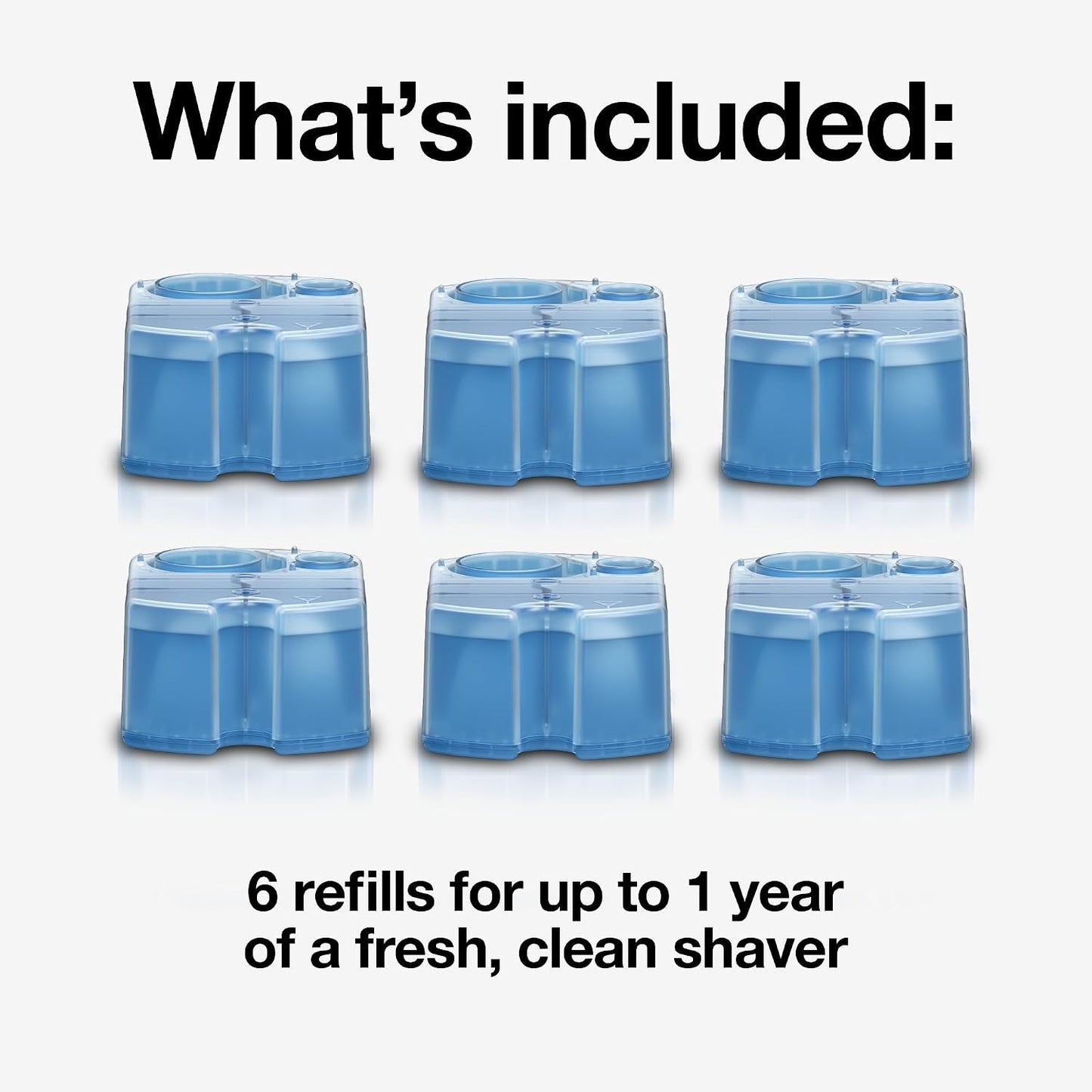 Braun Clean &amp; Renew Refill Cartridges CCR, Replacement Shaver Cleaner Solution..