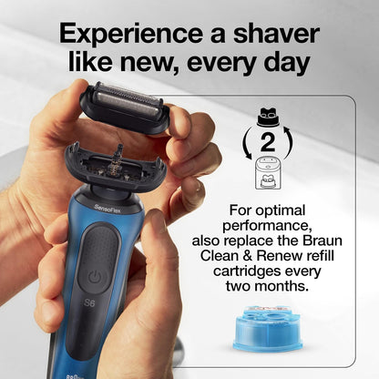 Braun Series 5 53B Electric Shaver Head, Black – Designed for Series 5 and Series 6 shavers (new generation)
