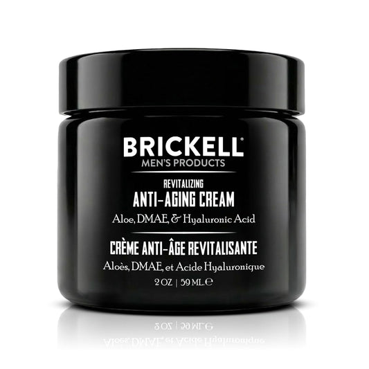 Brickell Men's Revitalizing Anti-Aging Cream For Men, Anti Wrinkle Night Face Cream
