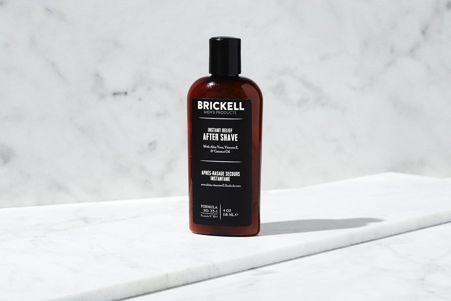 Brickell Men's Instant Relief Aftershave for Men, Soothing After Shave Balm to Prevent Razor Burn, With Aloe, Vitamin E, and Hyaluronic Acid...