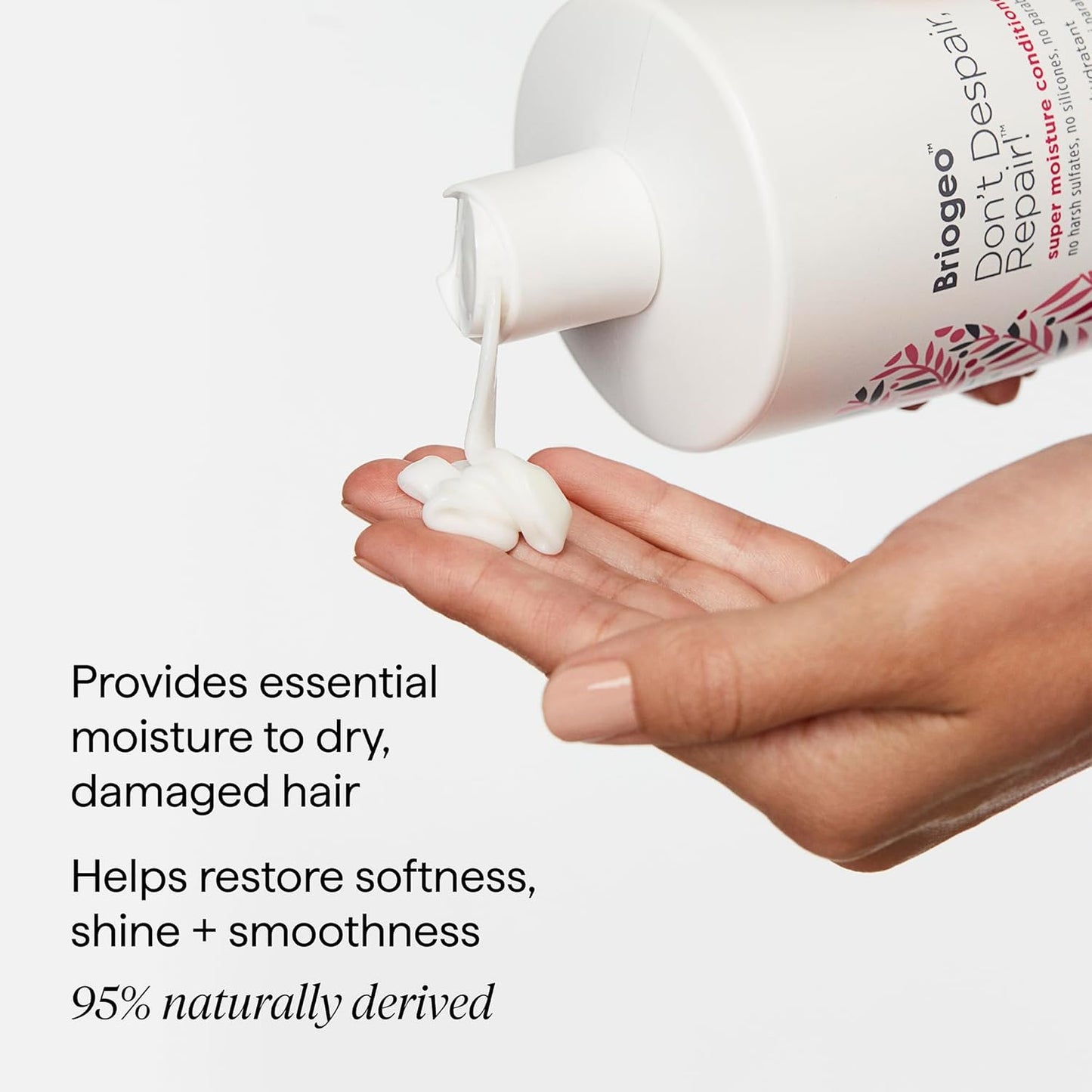 Briogeo Don't Despair, Repair! Super Moisture Conditioner, for Dry, Damaged Hair, Hair Moisturizer featuring Argan Oil, Vegan, Cruelty-Free..