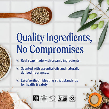 Dr. Bronner's Pure-Castile Magic Bar Soaps - Made with Regenerative Organic Certified Oils - For Face, Body, Hair..