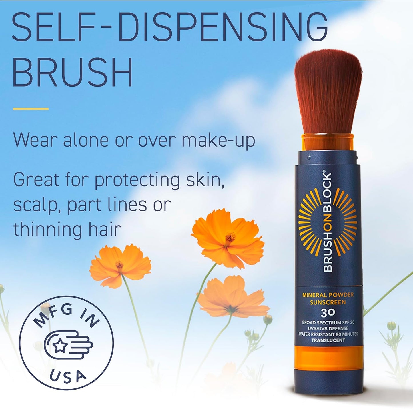 Brush On Block SPF 30 Mineral Powder Sunscreen New Formula, With Niacinamide, Hyaluronic Acid, & Vitamin C..