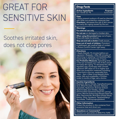 Brush On Block SPF 30 Mineral Powder Sunscreen New Formula, With Niacinamide, Hyaluronic Acid, & Vitamin C..