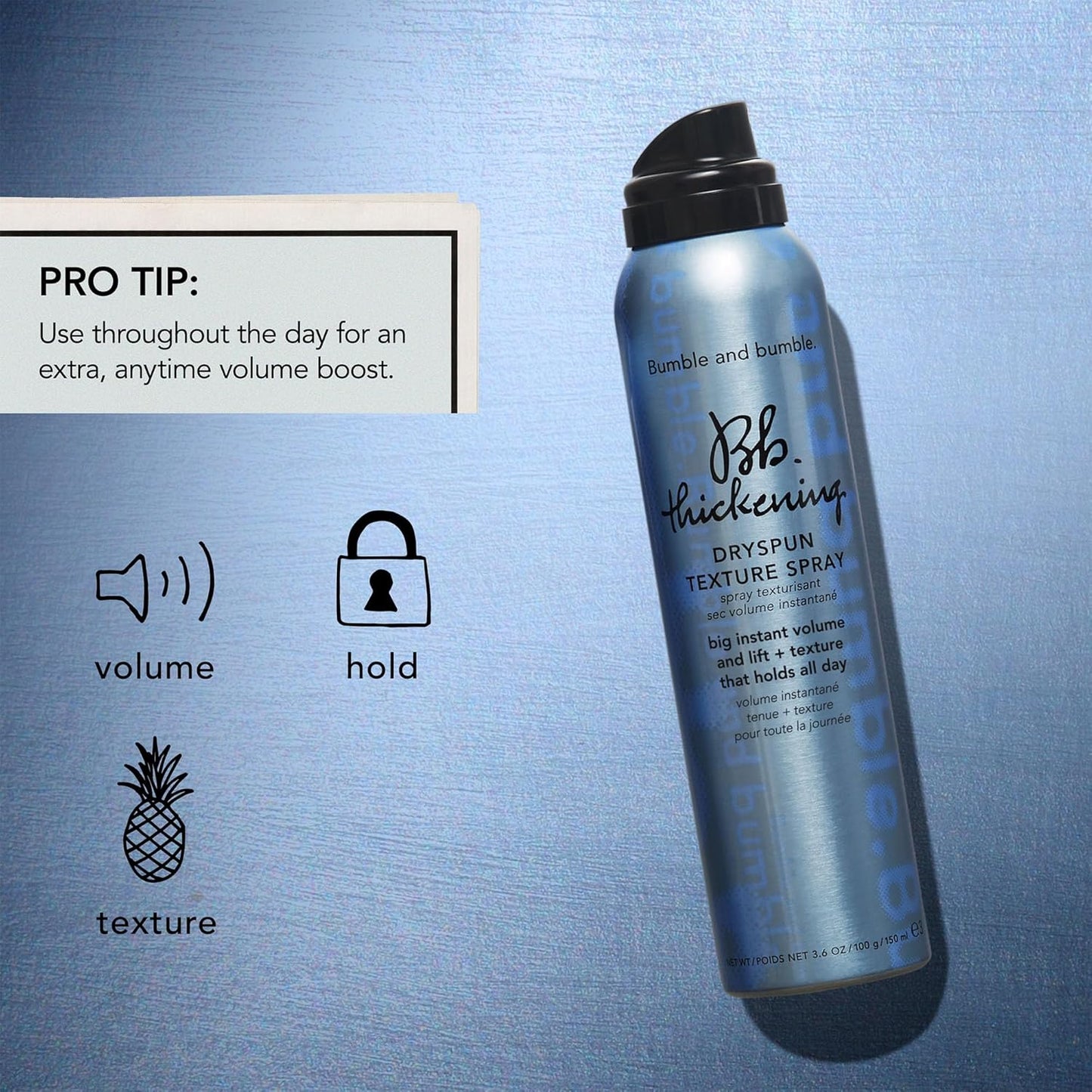 Bumble and bumble. Thickening Dryspun Texture Spray | Dry Texture Spray for Hair Volume..