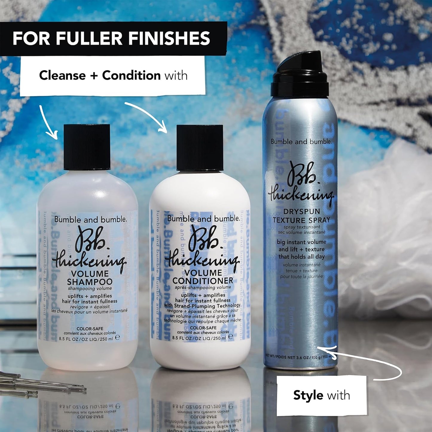 Bumble and bumble. Thickening Dryspun Texture Spray | Dry Texture Spray for Hair Volume..