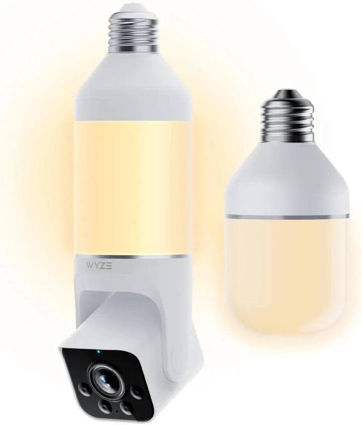 Bundle of WYZE Bulb Cam Security Camera and Accessory Bulb