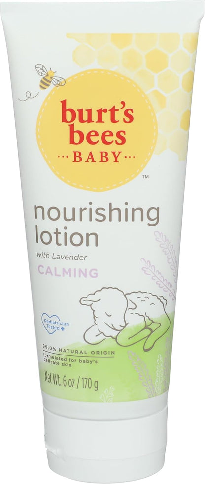Burt's Bees Baby Nourishing Lotion, Calming Baby Lotion - 6 Ounce Tube