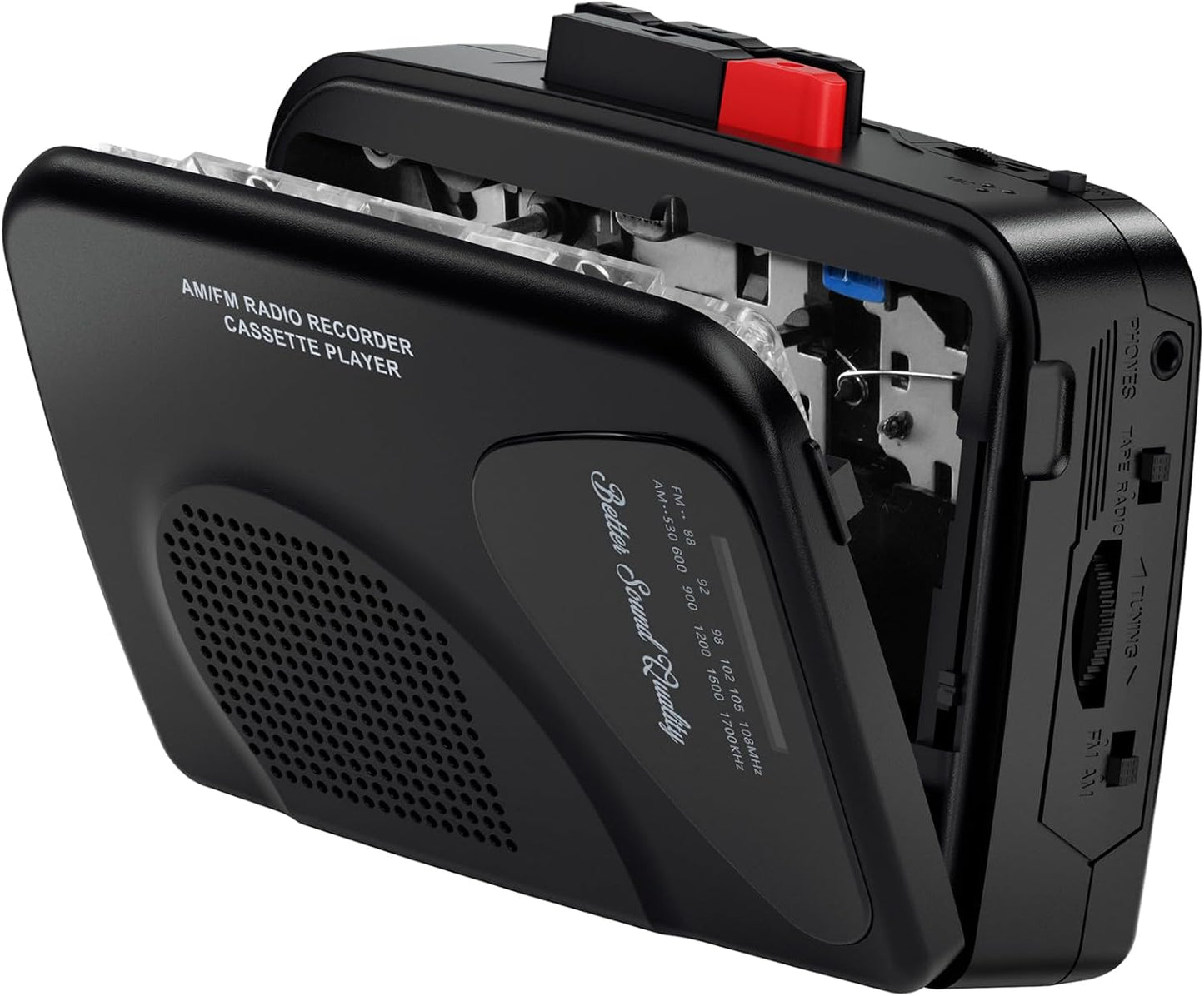 ByronStatics Portable Cassette Players Recorders FM