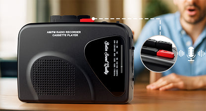ByronStatics Portable Cassette Players Recorders FM