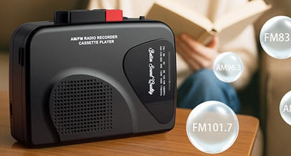 ByronStatics Portable Cassette Players Recorders FM