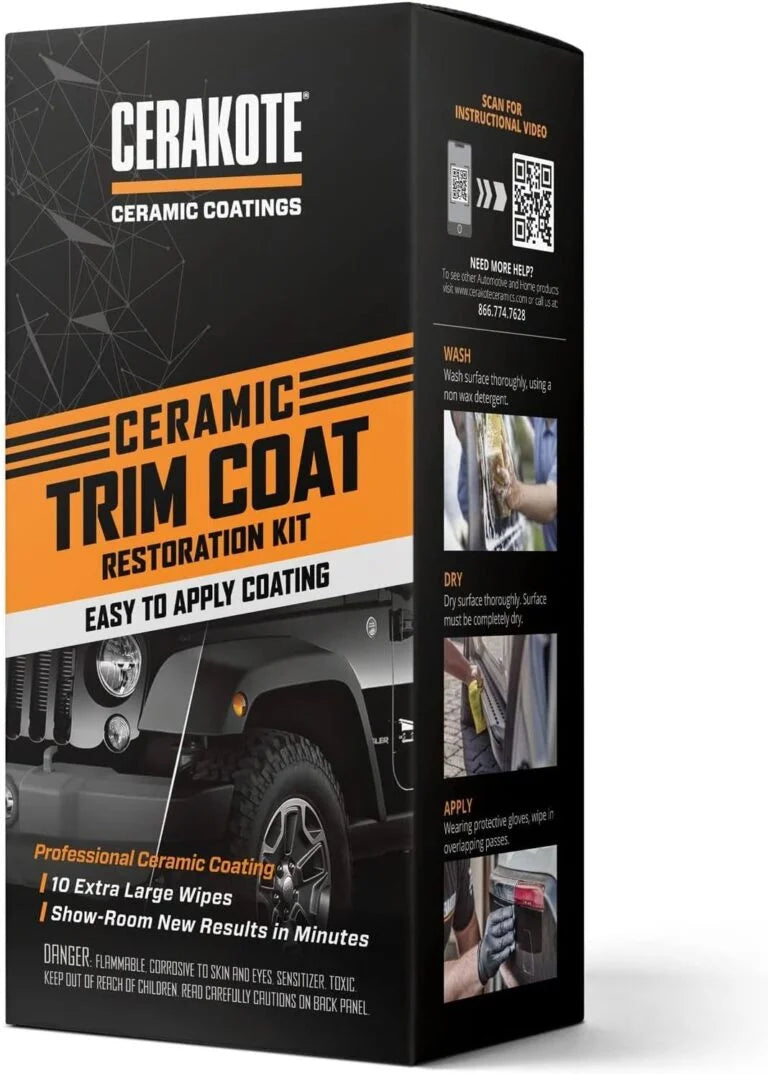 CERAKOTE® Ceramic Trim Coat Kit – Quick Plastic Trim Restorer