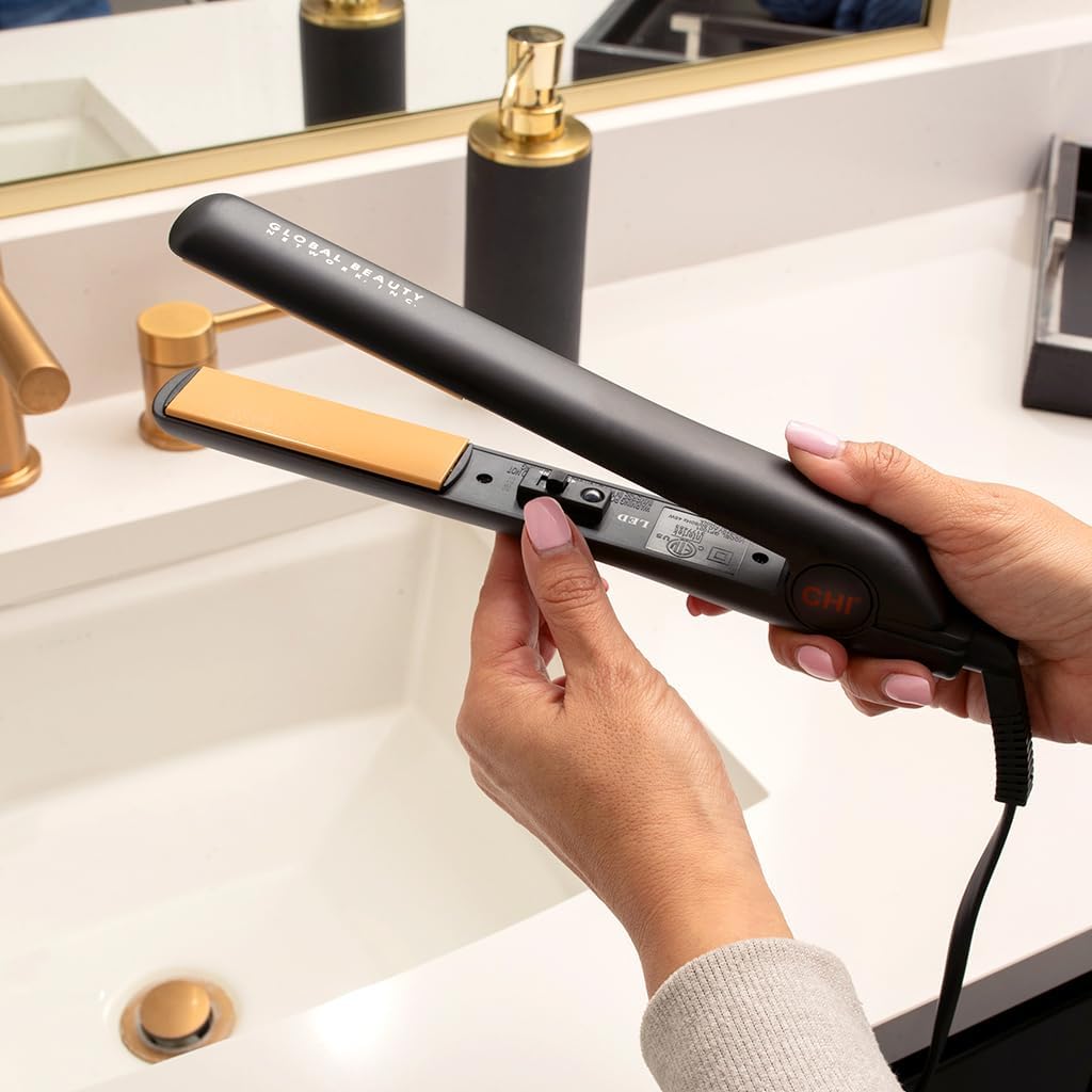 CHI Original 1" Ceramic Hair Straightener Flat Iron for Styling, Advanced Ceramic Technology for Frizz-Free Smooth Shine..