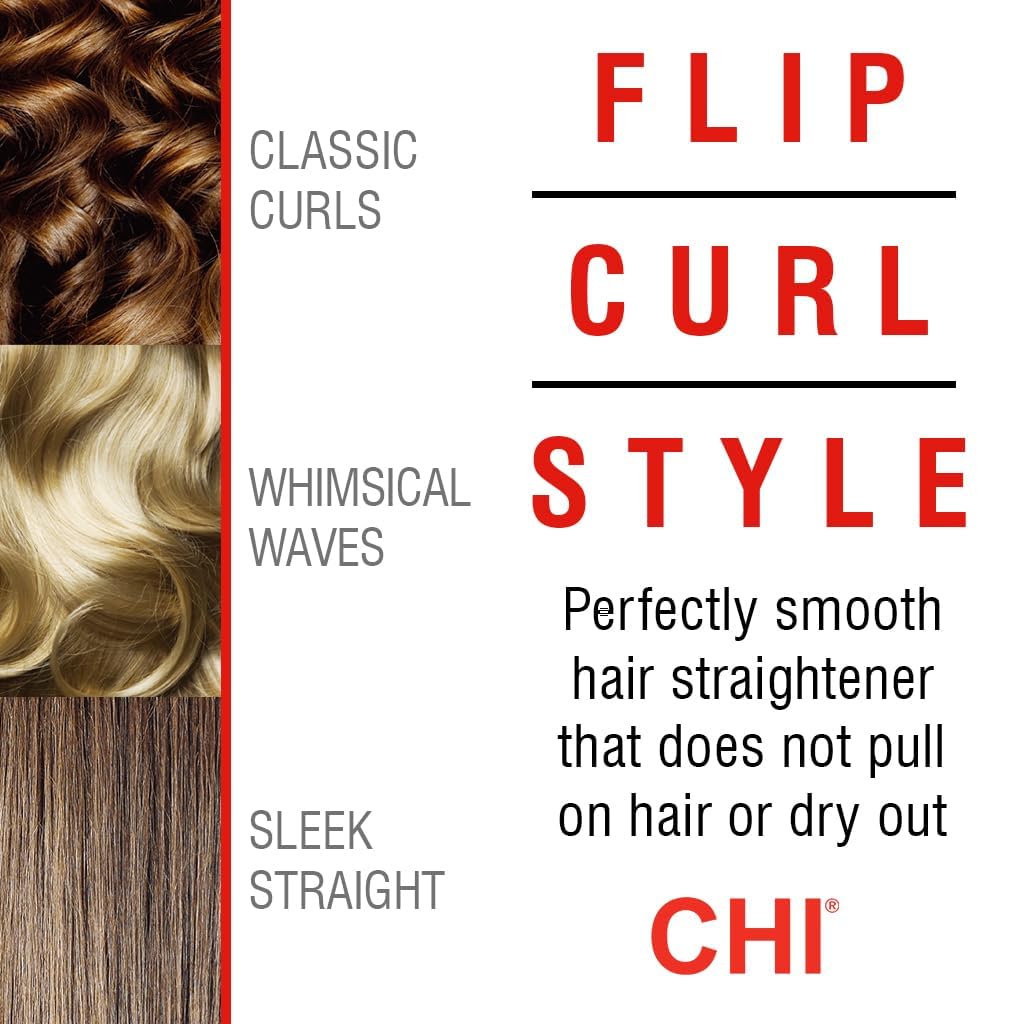 CHI Original 1" Ceramic Hair Straightener Flat Iron for Styling, Advanced Ceramic Technology for Frizz-Free Smooth Shine..