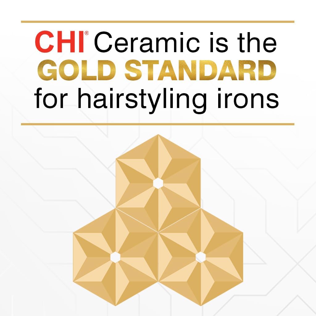 CHI Original 1" Ceramic Hair Straightener Flat Iron for Styling, Advanced Ceramic Technology for Frizz-Free Smooth Shine..