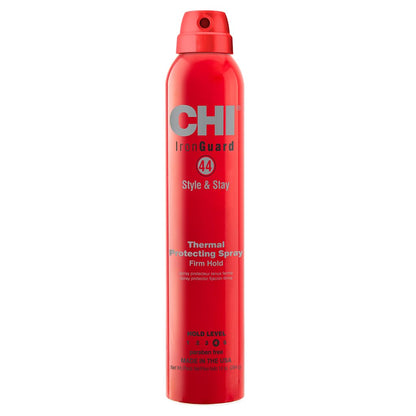 CHI 44 Iron Guard Style &amp; Stay Firm Hold Protecting Spray, Heat Protectant & Hairspray for a Long-Lasting Hold..
