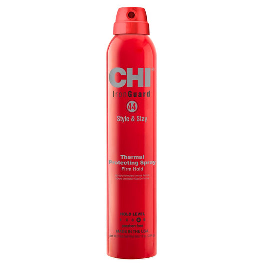 CHI 44 Iron Guard Style &amp; Stay Firm Hold Protecting Spray, Heat Protectant & Hairspray for a Long-Lasting Hold..