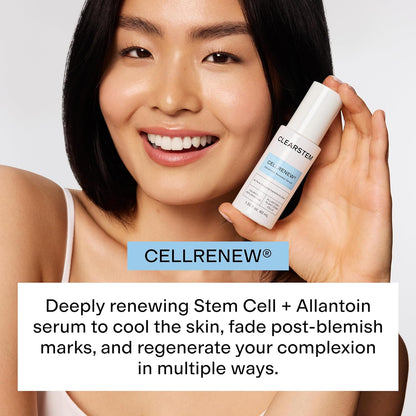 CLEARSTEM - CELLRENEW - Collagen Stem Cell Serum - Acne + Youthful Skin Face Serum - 1.35 Fl Oz / 40 mL