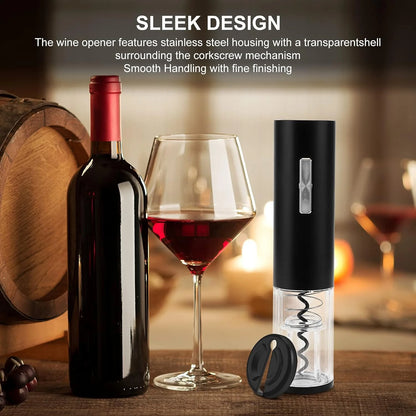 COKUNST Electric Wine Opener, Rechargeable Automatic Wine Corkscrew Bottle Opener