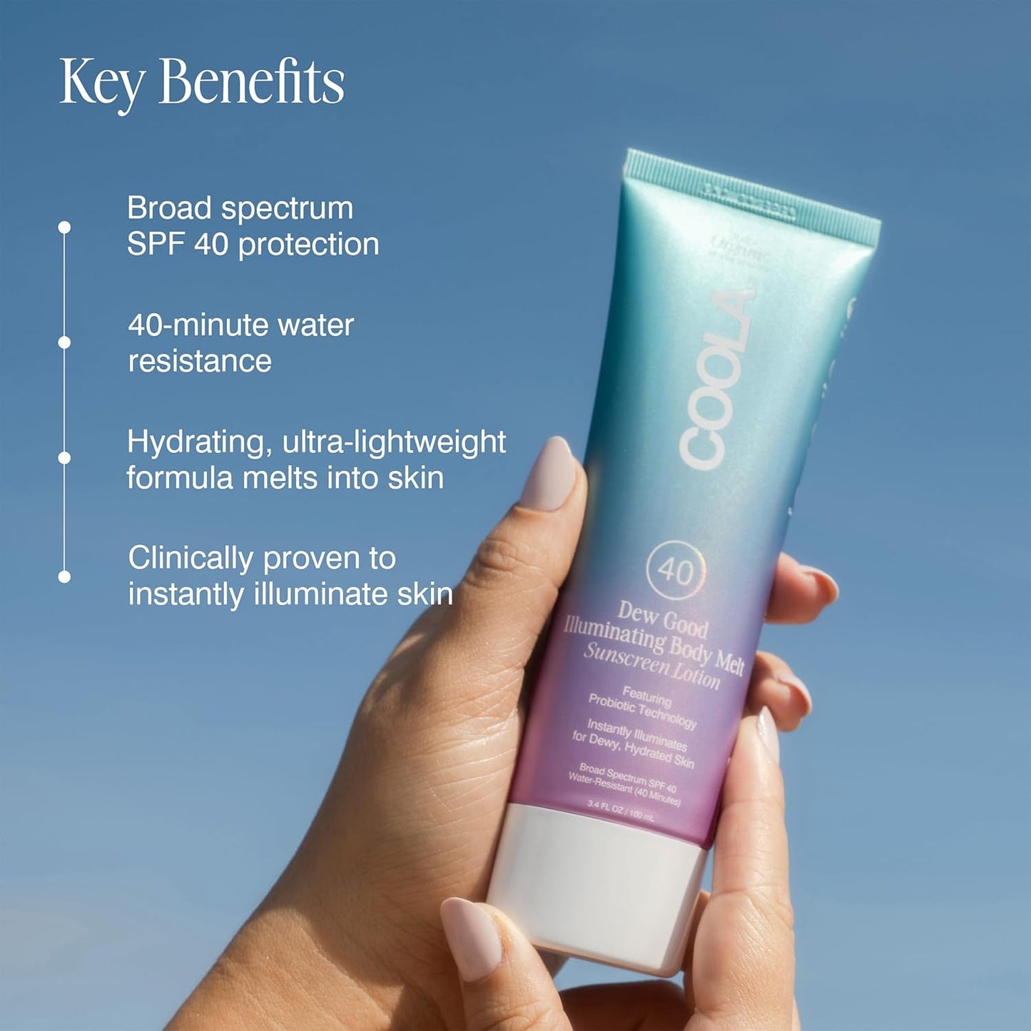 COOLA Organic Dew Good Illuminating Probiotic Serum with SPF 30, Dermatologist Tested Sunscreen ..