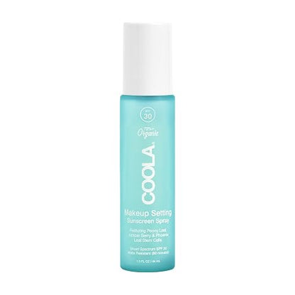 COOLA Makeup Setting Spray SPF 30, Clear Face Sunscreen Mist, 1 fl oz