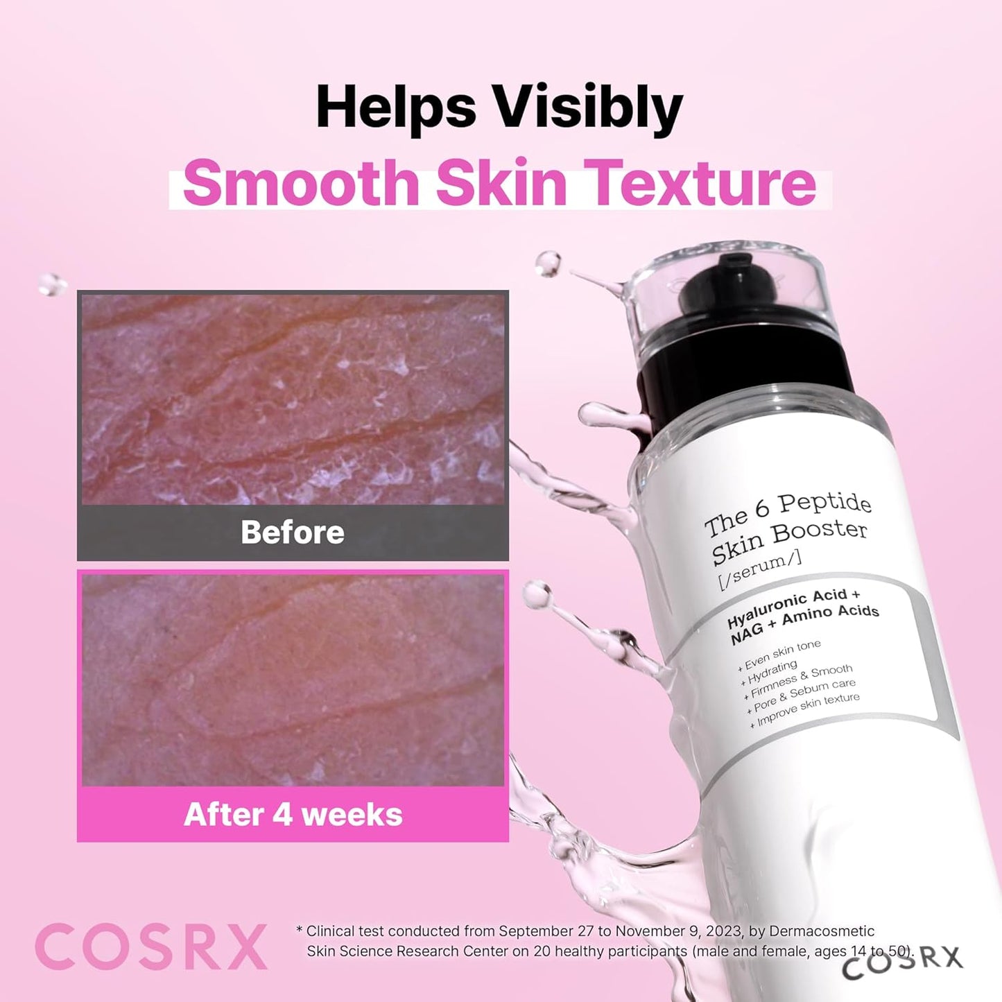COSRX 6X Peptide Collagen Skin Booster Toner Serum for Dull &amp; Uneven Skin, Preps Skin with Copper Peptides..