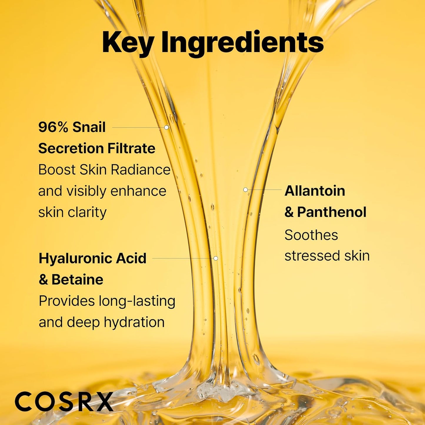 COSRX Snail Mucin 96% Repairing Serum, Hydrating Serum for Face with Snail Secretion Filtrate for Dull Skin & Fine Lines..
