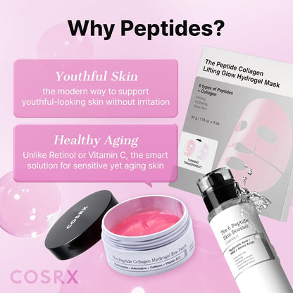 COSRX 6X Peptide Collagen Skin Booster Toner Serum for Dull &amp; Uneven Skin, Preps Skin with Copper Peptides..