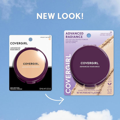 COVERGIRL Advanced Radiance Age-Defying Pressed Powder Creamy Natural,110 Creamy Natural, 0.39 Oz (Pack of 1)