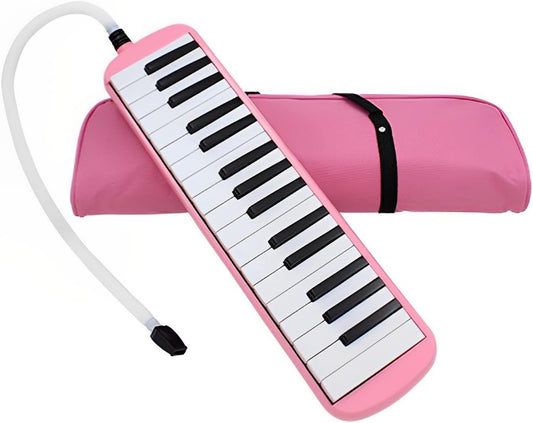 Melodica 32 Key Pianica Portable with Carrying Bag Short and Long Mouthpieces