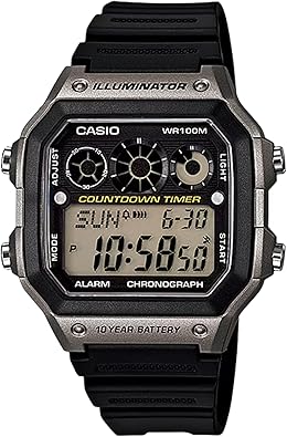 Casio AE-1300WH Series | Watches for Men | Digital Watch | Black | 1/100 SEC Stopwatch