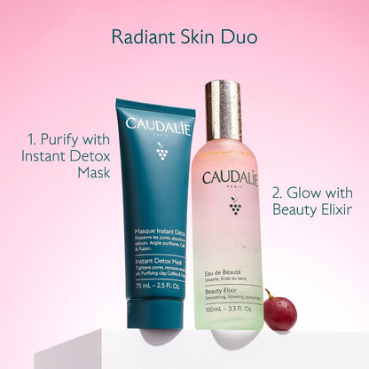 Caudalie Beauty Elixir Prep, Set Makeup, Glow Face Mist