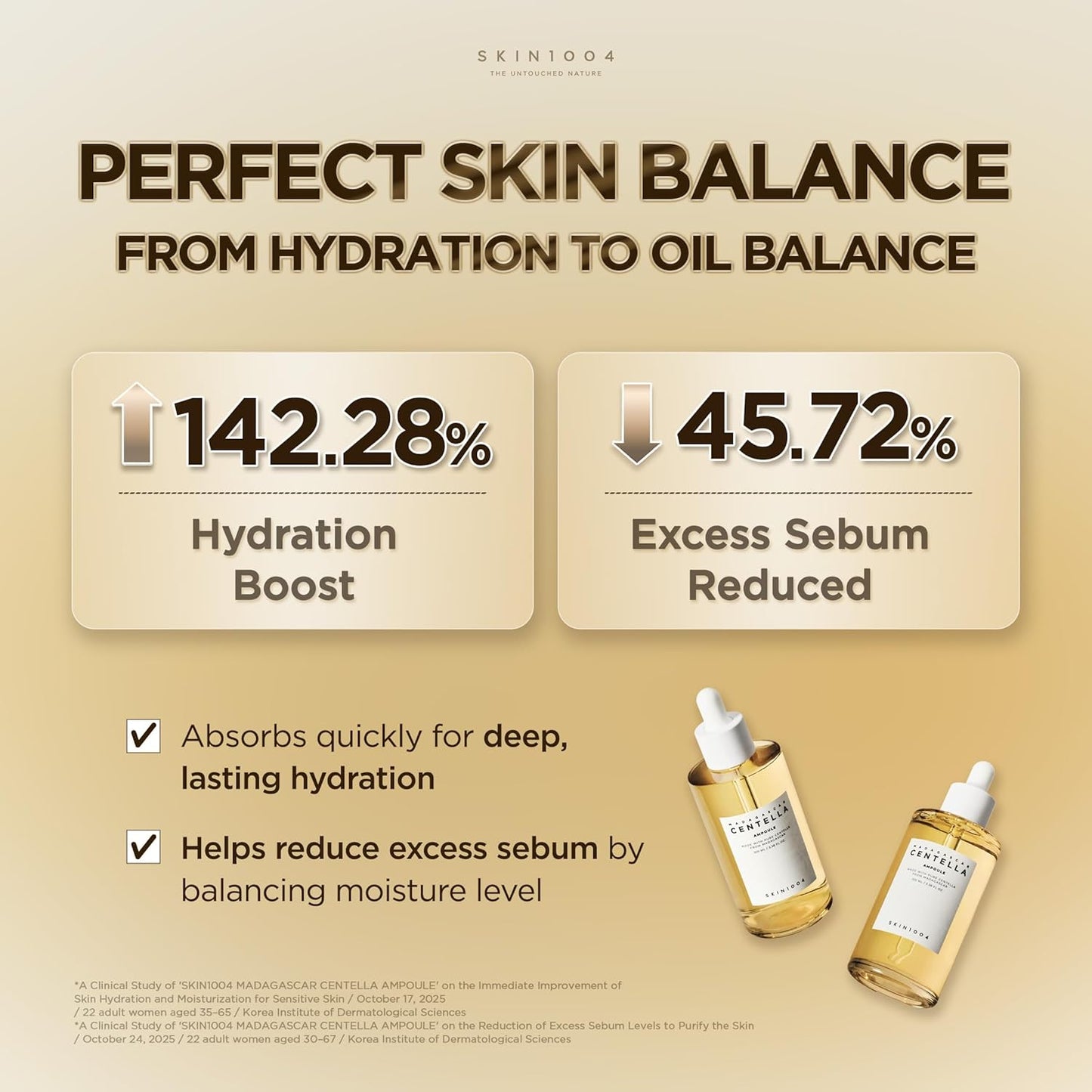 [Hudson's Pick] SKIN1004 Madagascar Centella Ampoule, Korean Face Serum with Centella Asiatica for Hydrating & Moisturizing..