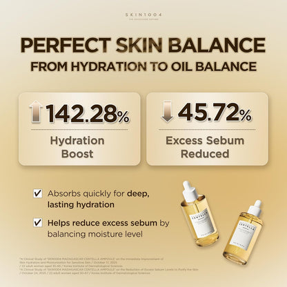 [Hudson's Pick] SKIN1004 Madagascar Centella Ampoule, Korean Face Serum with Centella Asiatica for Hydrating & Moisturizing..