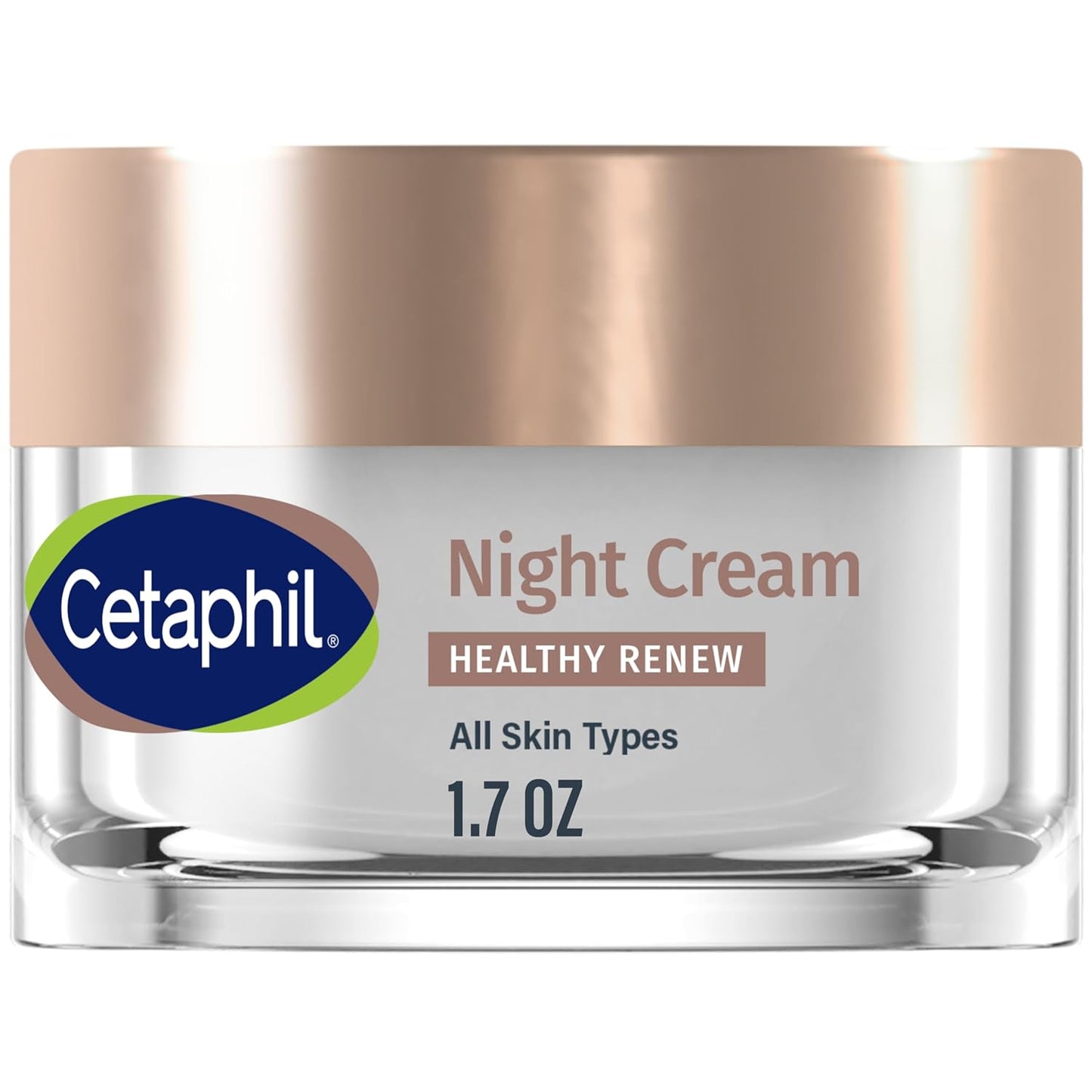 Cetaphil Healthy Renew Skin Tightening Night Cream 1.7 Oz, Wrinkle Repair Cream for Face with Peptides