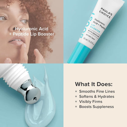 Paula's Choice BOOST Hyaluronic Acid + Peptide Lip Booster, 0.33 Fl Oz | Hydrating Treatment for Lip Volume..