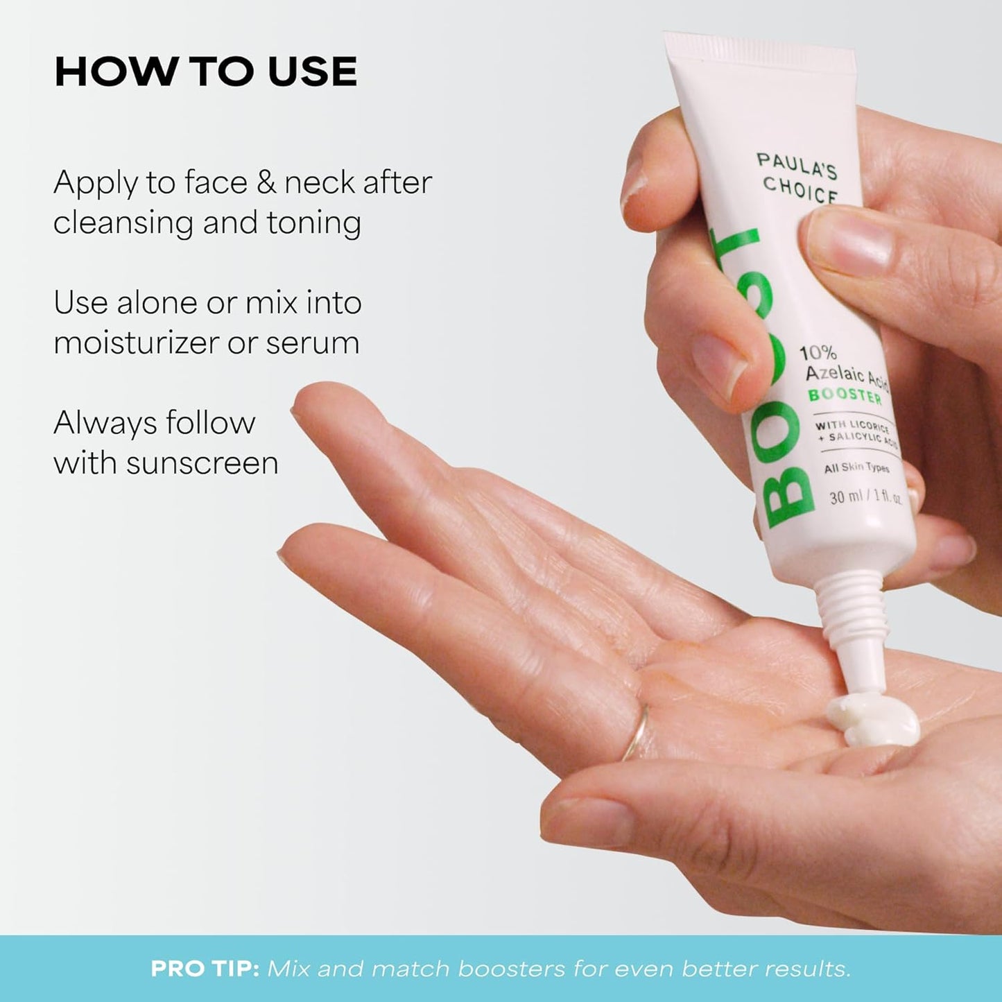 Paula's Choice BOOST 10% Azelaic Acid Booster Cream Gel Face Serum with Salicylic Acid..