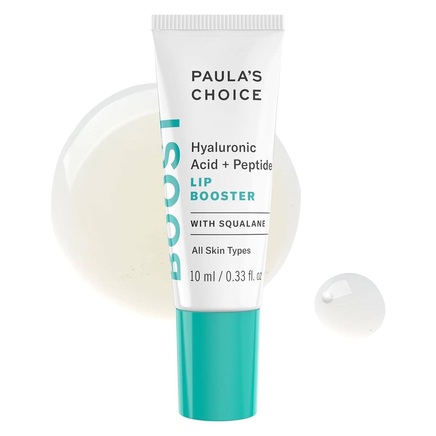 Paula's Choice BOOST Hyaluronic Acid + Peptide Lip Booster, 0.33 Fl Oz | Hydrating Treatment for Lip Volume..