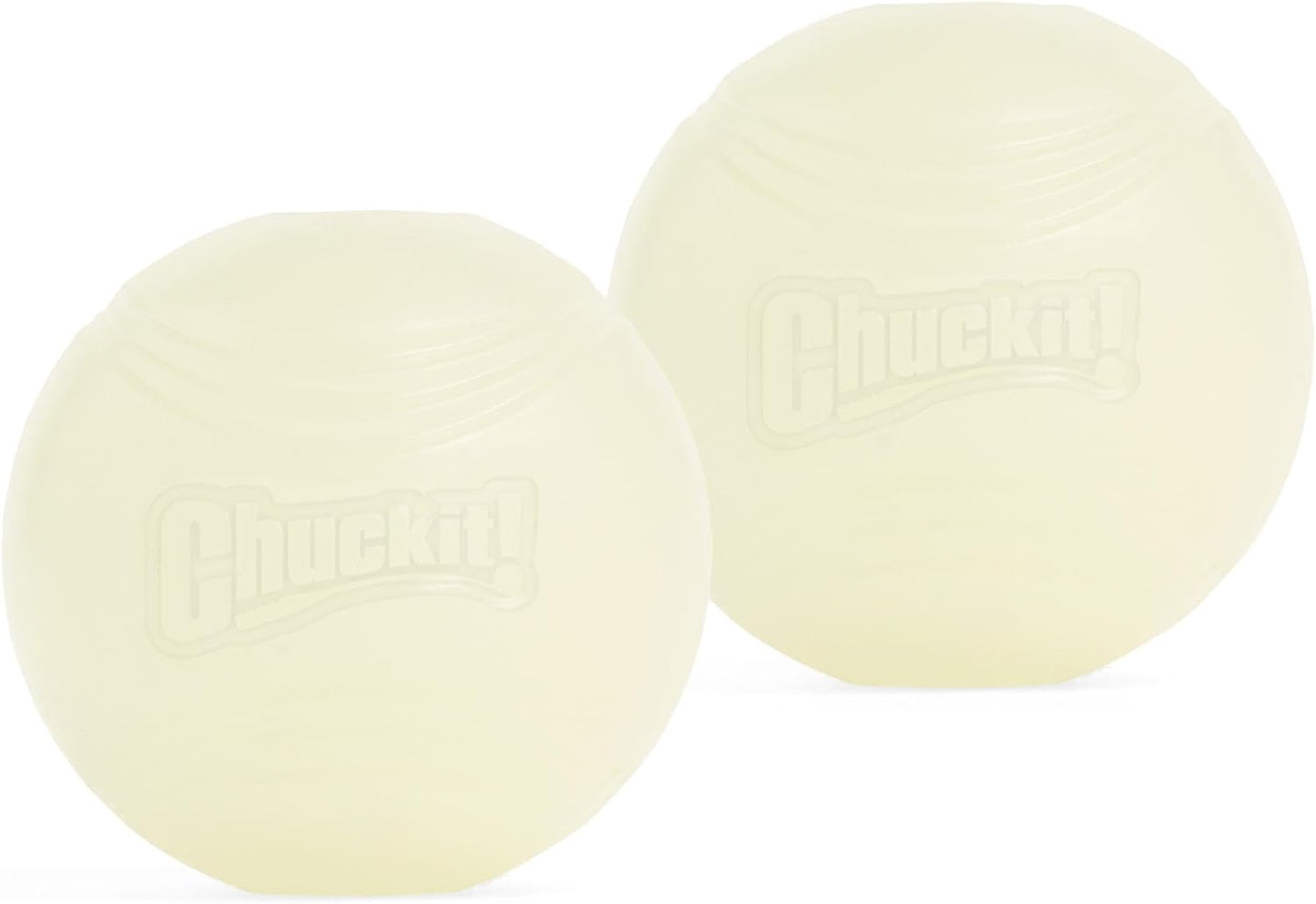 Chuckit! Glow in the Dark Bouncy Balls - Ball for Dogs, Chuckit Dog Toy, Max Glow Balls