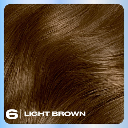 Clairol Nice'n Easy Permanent Hair Dye, 6 Light Brown | Pack of 1