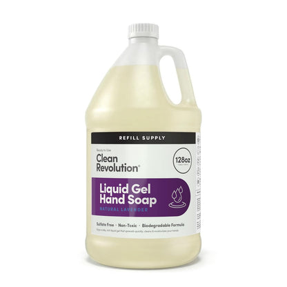 Clean Revolution Liquid Gel Hand Soap Refill with Real Essential Oils – Sulfate-Free Gel Hand Wash..
