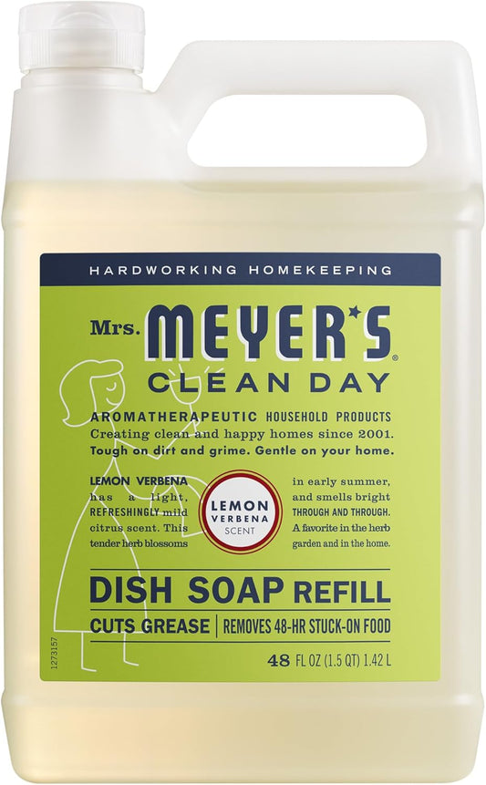 Mrs. Meyer's Clean Day, Liquid Dish Soap Refill, Lemon Verbena, 48 Fl Oz