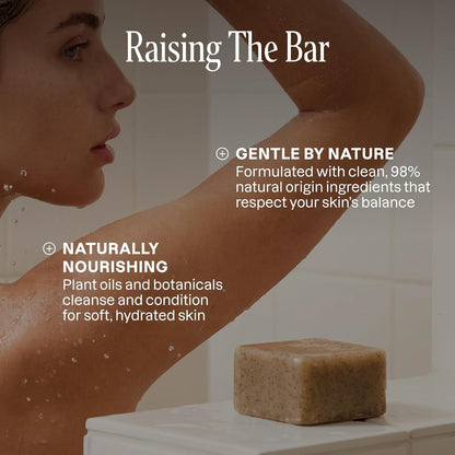 Cliganic Exfoliating Bar Soap For Men & Women – Body Scrub Soap with 98% Natural Ingredients Cleanses, Smooths &amp; Revitalizes Skin..