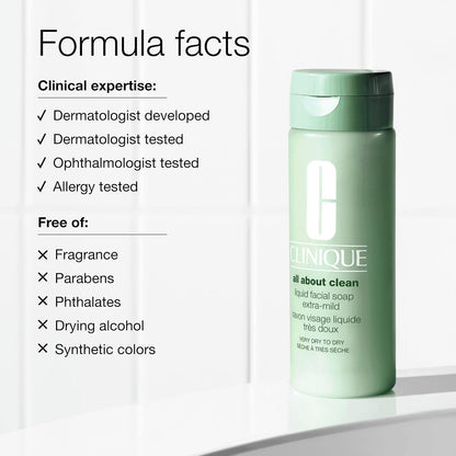 Clinique All About Clean Liquid Gentle Facial Cleanser Soap