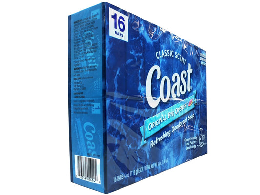 Coast Refreshing Deodorant Soap - Bar Soap with Thick Rich Lather - Clean Rinsing Formula for Fresh, Non-Dry Skin..