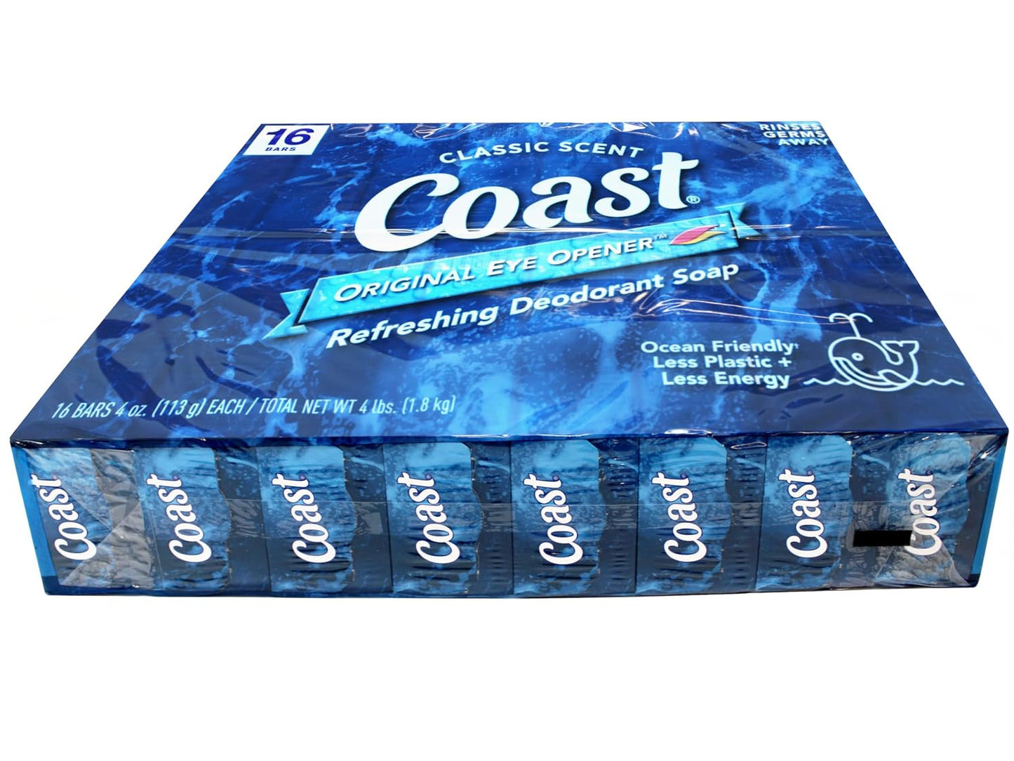 Coast Refreshing Deodorant Soap - Bar Soap with Thick Rich Lather - Clean Rinsing Formula for Fresh, Non-Dry Skin..